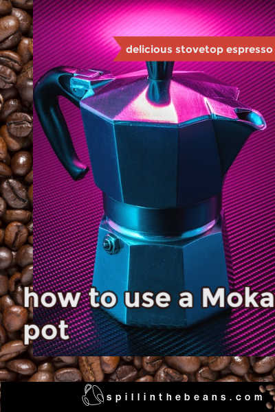 how to use a Moka pot, Moka pot espresso