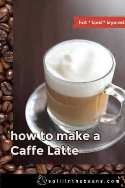 How to make a Caffe Latte, making a latte, what's a latte, what's in a latte, latte recipe