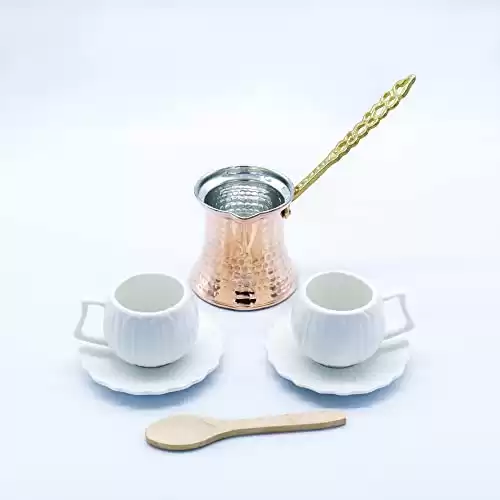 Turkish Coffee Maker Set with Metal Handle