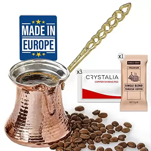 Turkish Coffee Pot (Cezve) - Hammered Copper