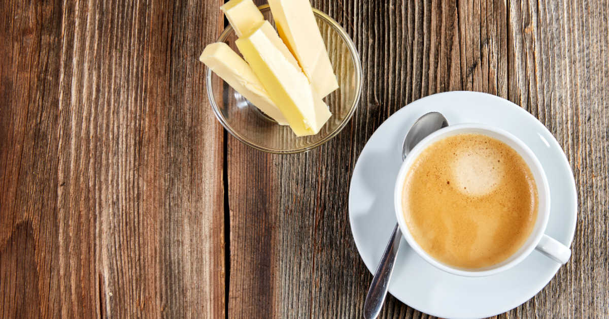 butter in coffee, bulletproof coffee, coffee with butter, why put butter in coffee
