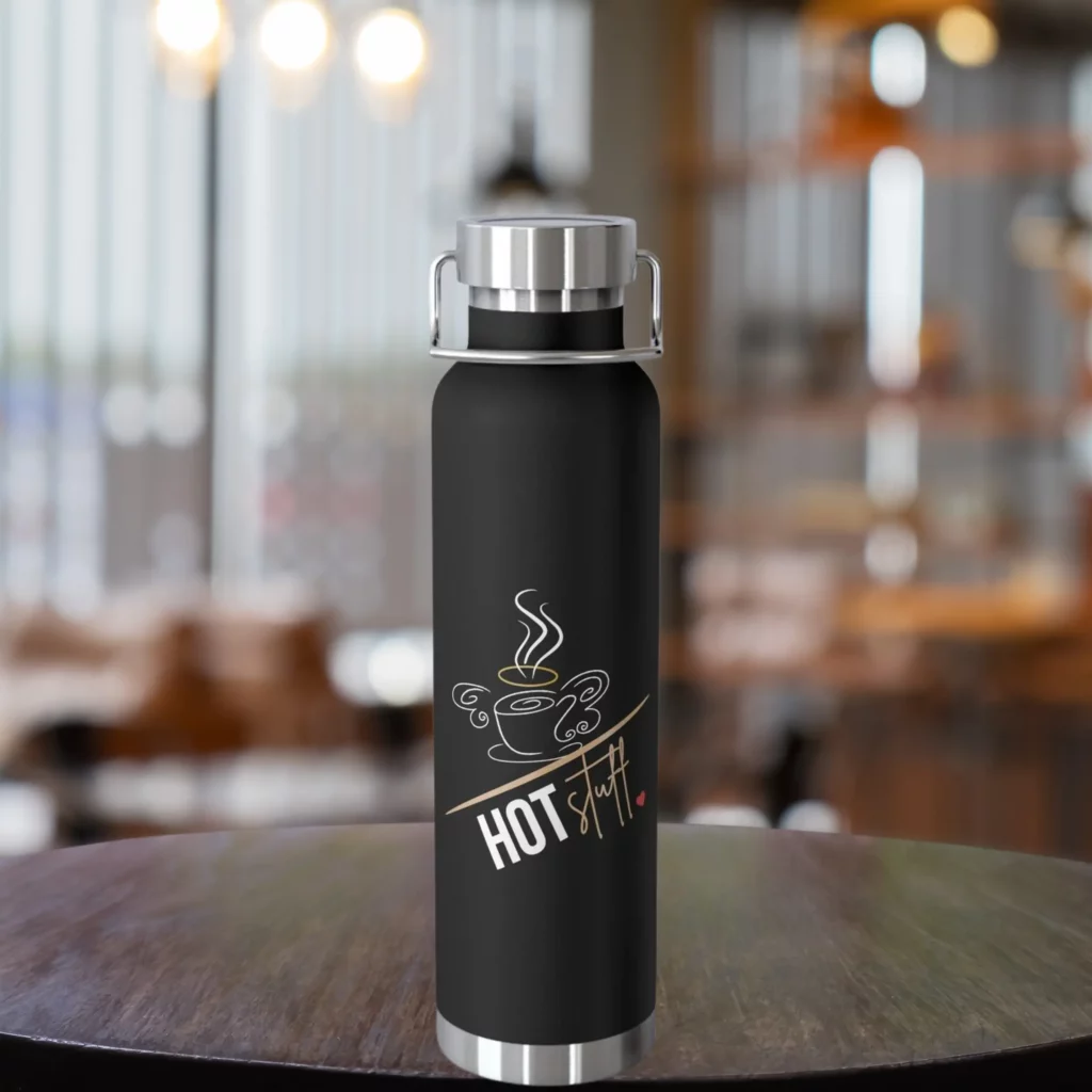 Hot Stuff vacuum bottle, coffee gifts, gifts for coffee lovers