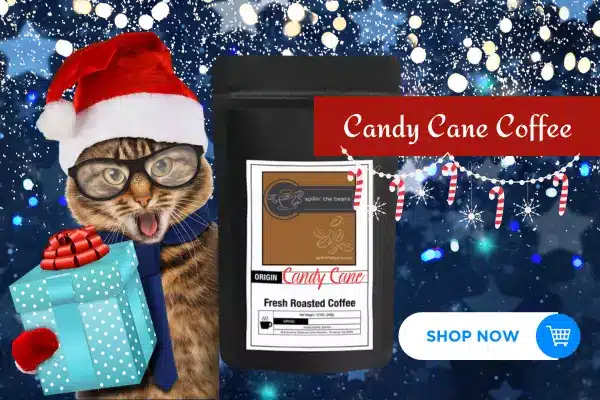 candy cane coffee, buy candy cane coffee, christmas coffee, shop christmas coffee