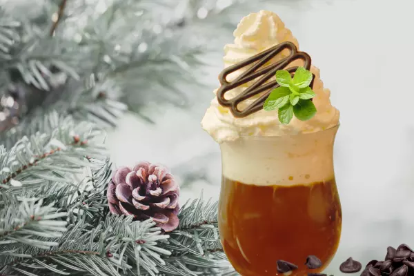 Christmas coffee, mint chocolate coffee, Frosty Mint Chocolate Wonderland coffee