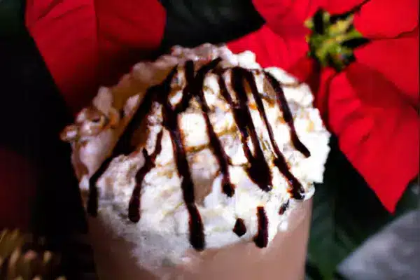 Almond Joy Delight coffee milkshake, coffee milkshake, Christmas shake