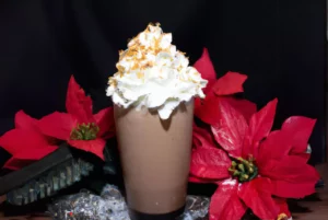 Almond Joy Delight, Christmas coffees, Christmas milkshake, coffee milkshake
