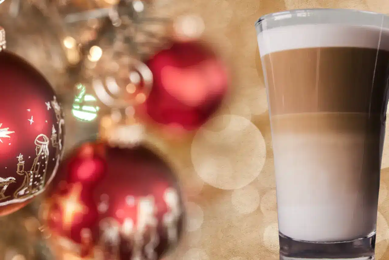 Festive Christmas Latte Macchiato, Christmas coffee recipes, holiday coffees