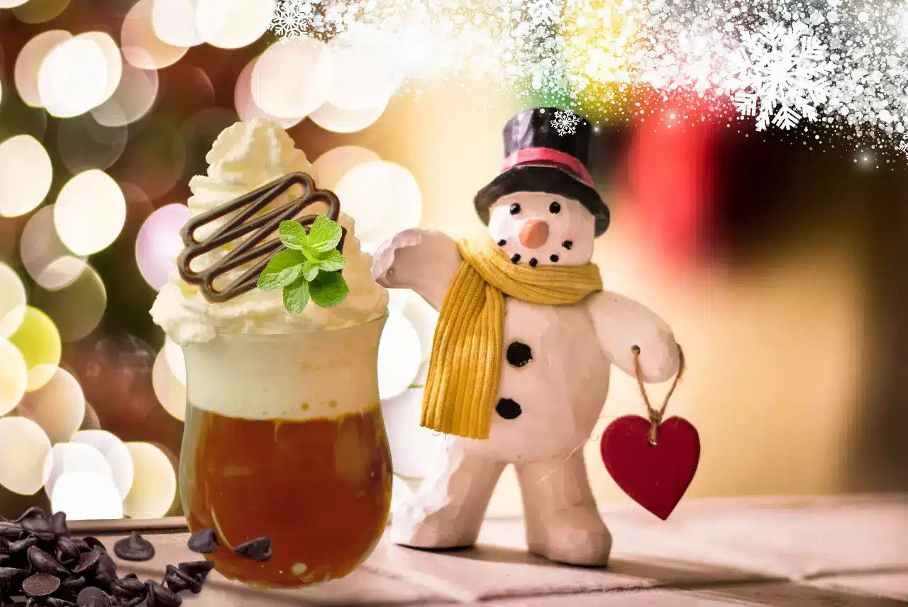 Frosty Mint Chocolate Wonderland coffee, chocolate coffee, mint chocolate coffee, Christmas coffee