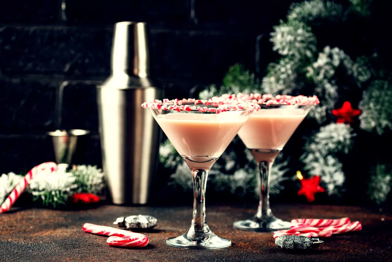 holiday espresso martini, christmas martinis