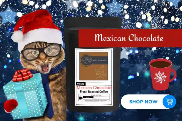 Mexican Chocolate coffee, where to buy Mexican chocolate coffee, coffee on spillinthebeans.com