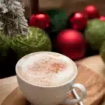 Gingerbread spice Christmas cappuccino recipe, how to make a Christmas cappuccino