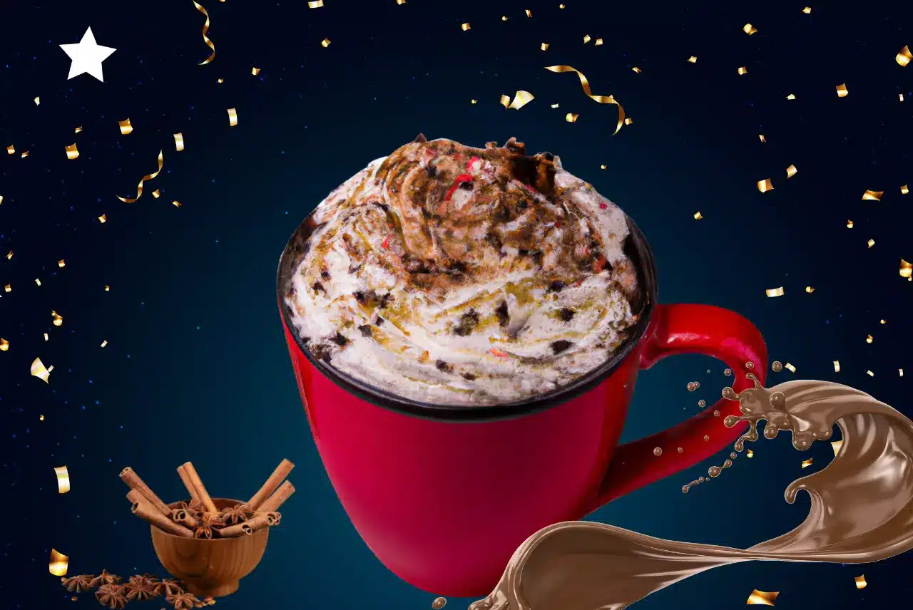 spiced cocoa bliss latte, Christmas coffee, Christmas latte, Mexican chocolate Christmas coffee